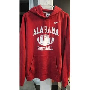 Gorpcore Mens Nike Alabama Crimson Tide Red Football Hoodie  Pullover size L